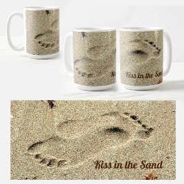 Kyss i Sand Beach Kaffemugg