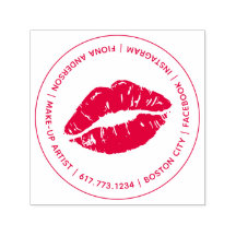 Kyss Läpp Smink Artist