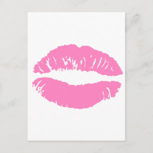 kyss läppar lippläppstift vykort
