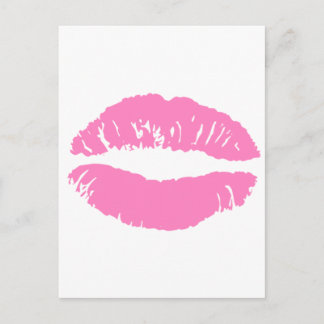 kyss läppar lippläppstift vykort