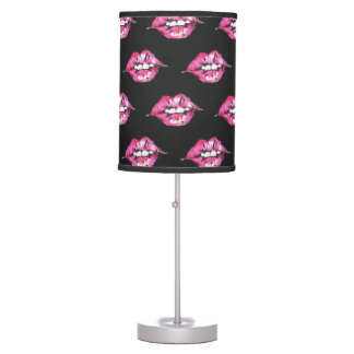 Kyss Läppar - Rosa & Black
