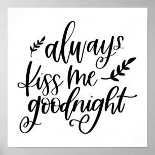 Kyss mig alltid godnatt-affisch poster