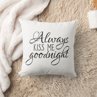 Kyss mig alltid godnatt kudde