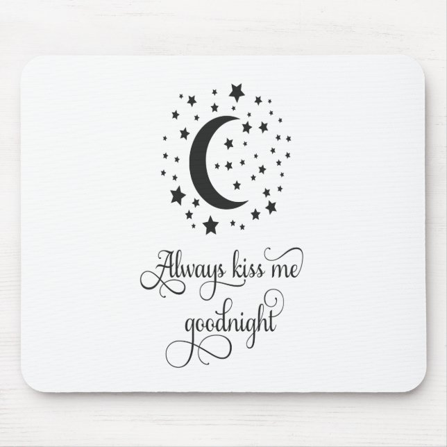 Kyss mig alltid godnatt musmatta (Framsidan)