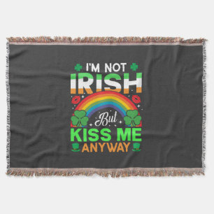 kyss mig ändå irish humor design-63942 filt