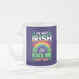 kyss mig ändå irish humor design-63942 frostad glasmugg