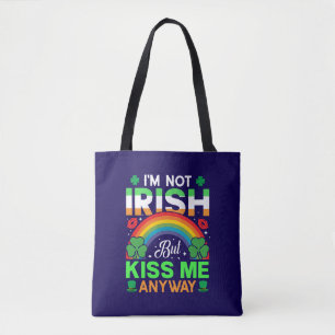 kyss mig ändå irish humor design-63942 tygkasse