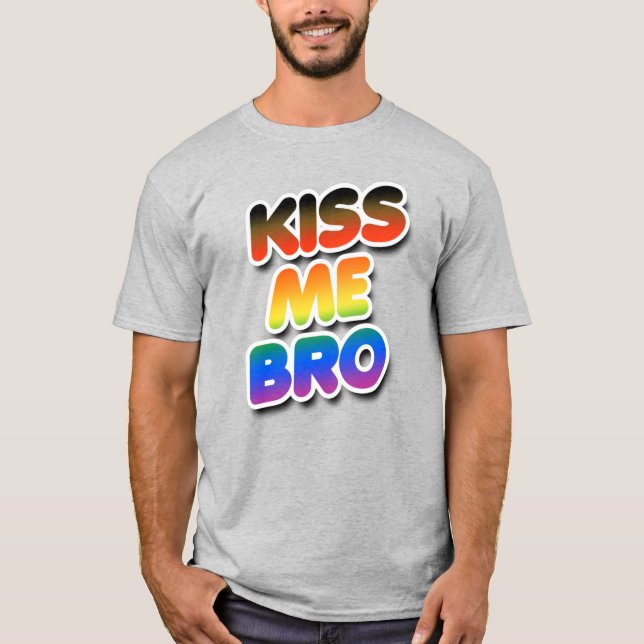 Kyss mig bror t shirt (Framsida)