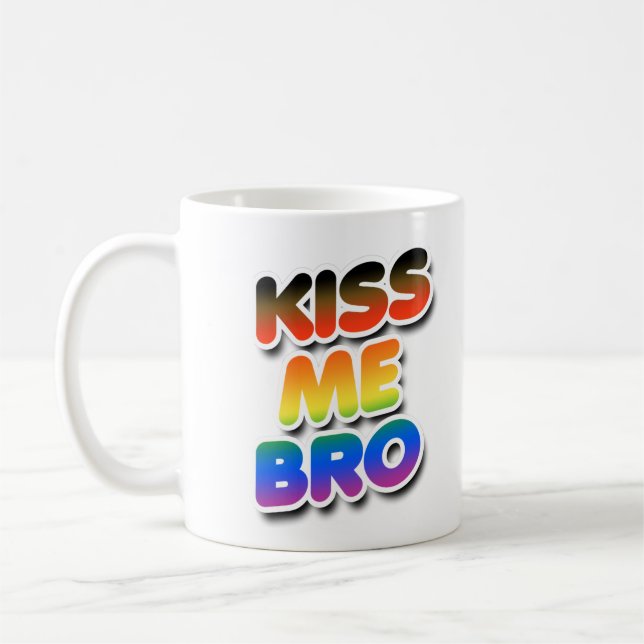 Kyss mig brorsan kaffemugg (Vänster)