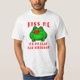 KYSS MIG DET ÄR MIN SKOTTÅRSFÖDELSEDAG MED GRODA T SHIRT