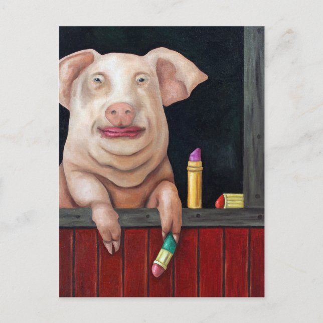 Kyss mig, din fejd! vykort (Framsida)