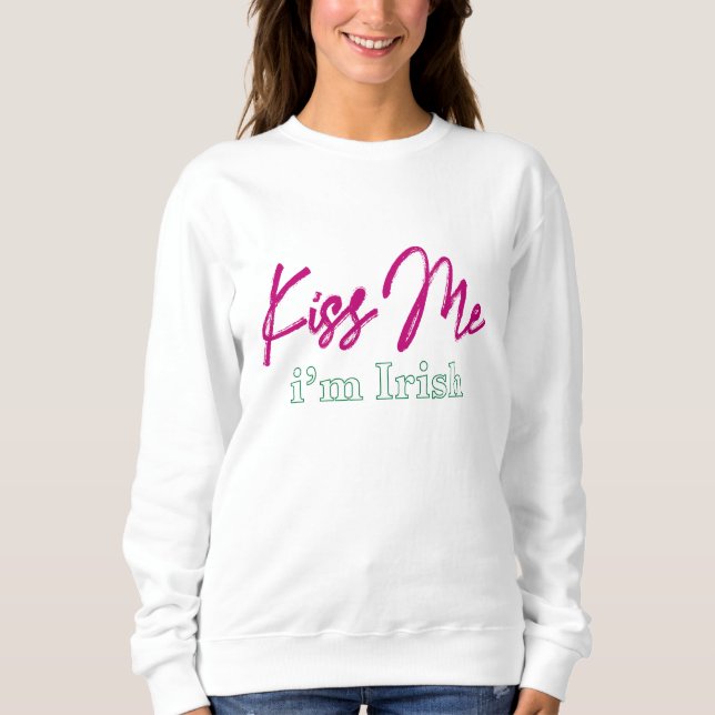 "kyss mig i irish" t shirt (Framsida)
