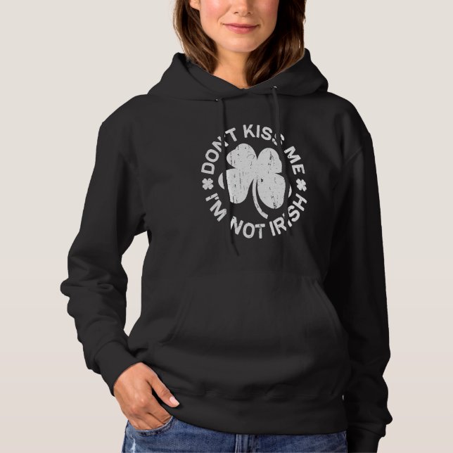 Kyss mig inte, jag är inte irländare Saint Patrick T Shirt (Framsida)