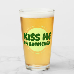 Kyss mig, jag är berusad! Glas Pint Glas