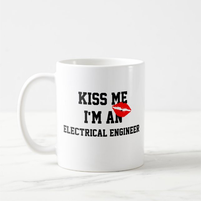 Kyss Mig, Jag Är Elektroingenjör Mugg (Vänster)
