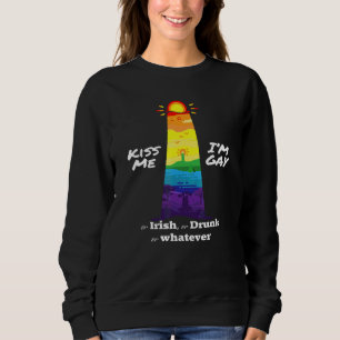 Kyss Mig Jag Är Gay Eller Iren Eller Berusad Kvinn T Shirt