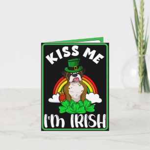 Kyss mig, jag är irländare, Rolig St. Patricks dag Helgkort