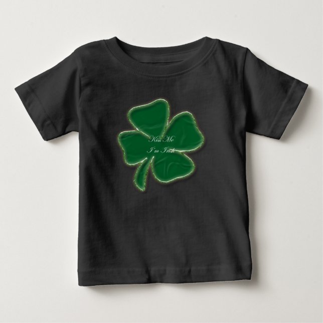 Kyss mig, jag är irländsk baby t-shirt (Framsida)