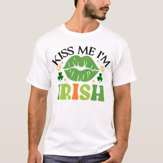 Kyss mig, jag är irländsk, Patricks dag T Shirt