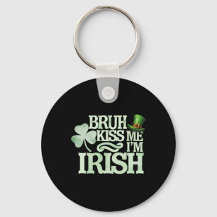 Kyss Mig, Jag Är Irländsk Rolig St. Patrick Dag Nyckelring