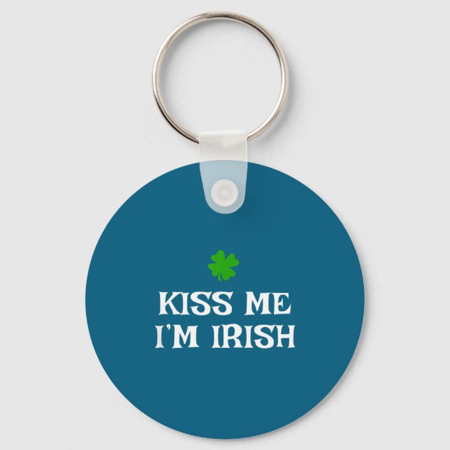 Kyss mig, jag är irländsk St. Patricks dag irländs Nyckelring (Framsida)