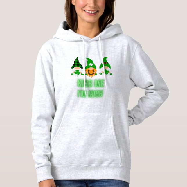 Kyss mig, jag är irländsk St. Patricks dag Tomte S T Shirt (Framsida)