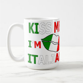 Kyss mig, jag är italienare kaffemugg
