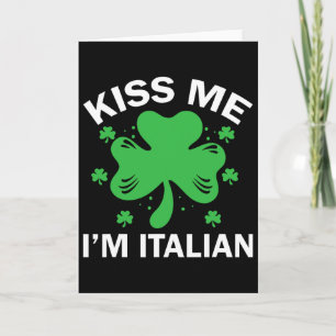 Kyss mig, jag är italienare, rolig italiensk famil kort