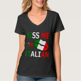 Kyss mig, jag är italiensk t-shirt