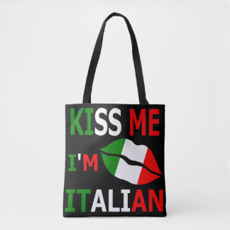 Kyss mig, jag är italiensk t-shirt tygkasse