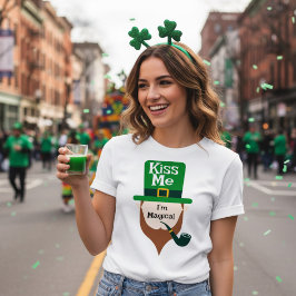 Kyss mig - jag är magisk St. Patrick's Day T Shirt
