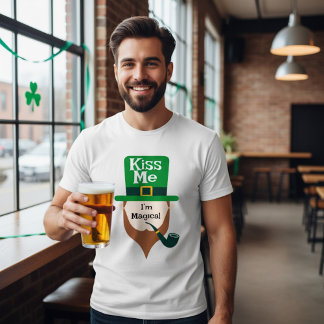 Kyss mig - jag är magisk St. Patrick's Day T Shirt