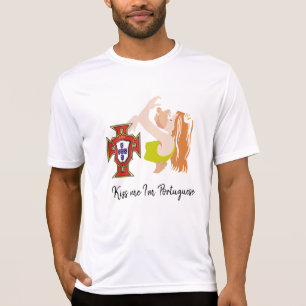 Kyss mig, jag är portugis t shirt