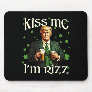 Kyss mig, jag är Rizz Trump St Patricks Day irländ Musmatta