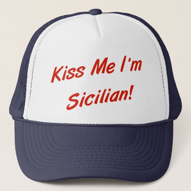 Kyss mig, jag är siciliansk keps (Framsida)