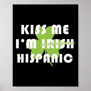 Kyss mig, jag är spansktalande, inte irländare, ro poster