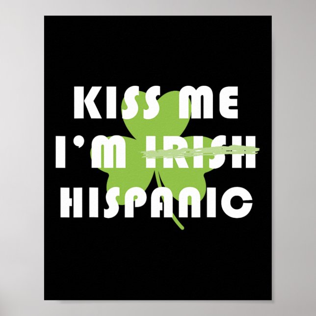 Kyss mig, jag är spansktalande, inte irländare, ro poster (Framsidan)