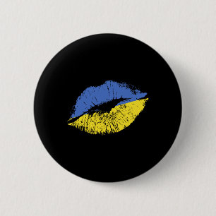 Kyss mig, jag är ukrainare! Stolt ukrainsk Alla hj Knapp