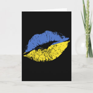Kyss mig, jag är ukrainare! Stolt ukrainsk Alla hj Kort