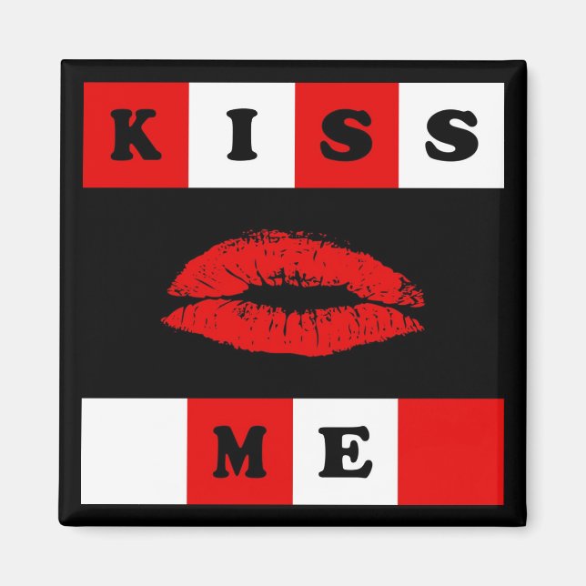 Kyss mig! magnet (Framsidan)