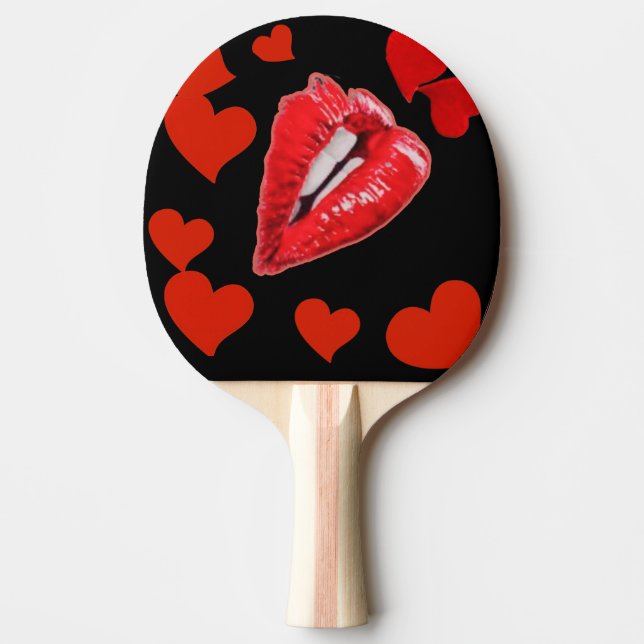 Kyss mig mycket pingisracket (Framsidan)