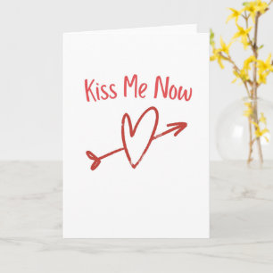 Kyss Mig Nu Djärv Romantisk Kärlek Kort