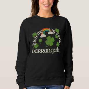 Kyss Mig Shamrock Stad St Patrick's Day Barranqui T Shirt