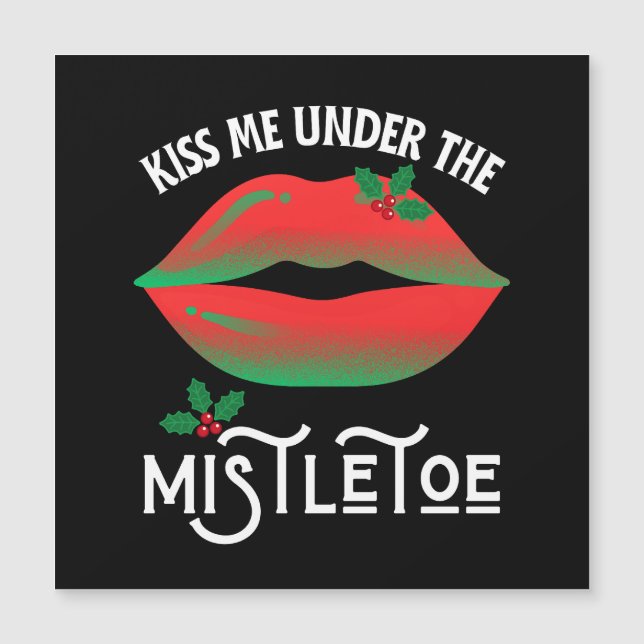 Kyss mig under Mistletoe Funny God Jul (Framsida)