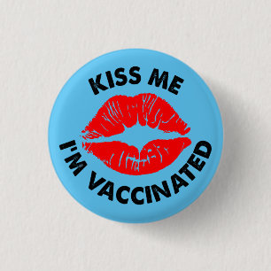kyss mig Vaccinerat mot rött läppar Knapp