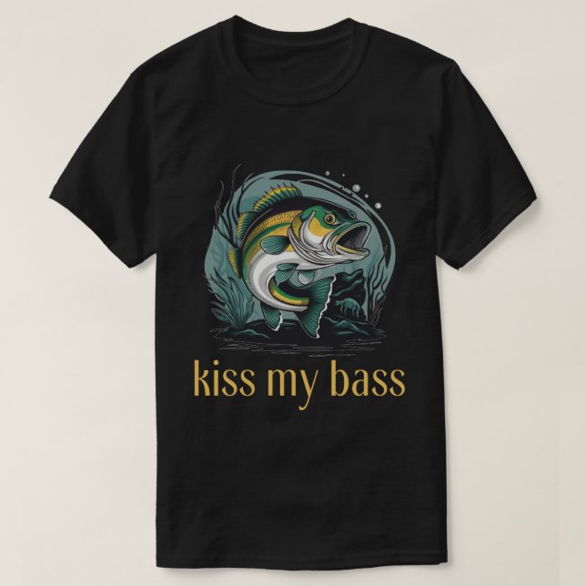 Kyss Min Bas T Shirt (Design framsida)