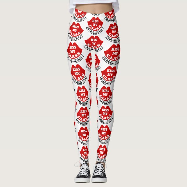kyss min klass 2018 leggings (Framsida)