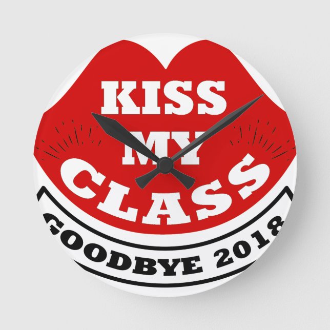kyss min klass 2018 rund klocka (Framsida)