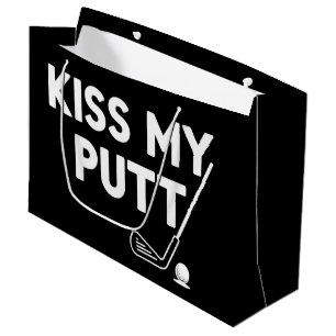 Kyss Min Putt Golf Roliga Skämt Sarksatisk Golfare