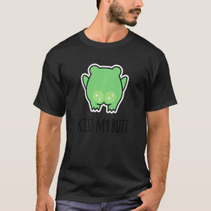 Kyss Min Röv Grön Groda T Shirt
